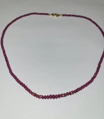 Graduate Ruby Necklace  14K Gold - Image 1 of 4