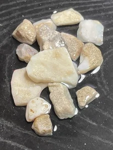 91.6ct Australian Mintabie Rough Opal Parcel - Picture 1 of 13
