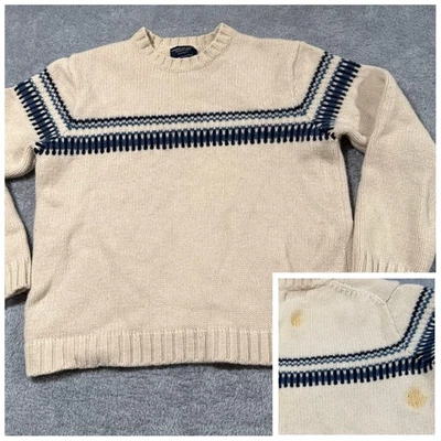 Suéter de lana nórdica alpina Cutter Craft fieltro AE para hombre XL Fair Isle*LEER** Foto 1 de 4