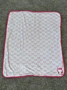 Child of Mine Carters Embroidered Owl Baby Blanket Pink Heart Sherpa Satin  - Picture 1 of 3