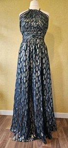 KAREN MILLEN £399 silk lace maxi dress sz 14 evening long wedding guest prom - Picture 1 of 22