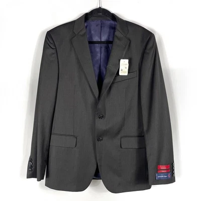 Ermenegildo Zegna Trim Fit Blazer Warm Grey 2-Button Jacket Sport Coat Sz 42R - Image 1 of 4