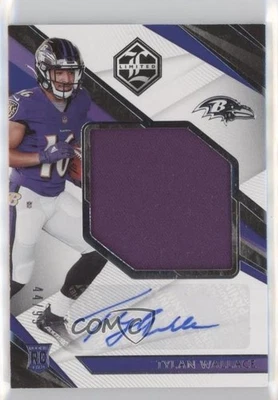2021 Panini Limited Spotlight Silver /99 Tylan Wallace RPA Rookie Patch Auto RC - Image 1 of 2
