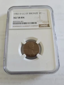 1982 D LG Date bronze 1c - Picture 1 of 2