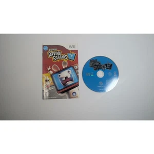 Rayman Raving Rabbids: TV Party (Nintendo Wii, 2008) disco y manual probado, limpio - Imagen 1 de 2
