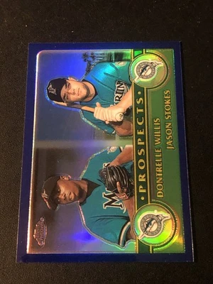 2003 Topps Chrome Refractor /699 Dontrelle Willis Jason Stokes #433 - Image 1 of 2