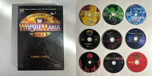 WWF WWE Wrestling DVD & CD Lot: Wrestlemania I-X, Anthology, Tough Enough + MORE - Bild 1 von 16