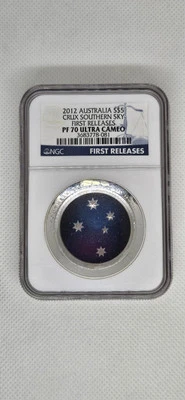2012 Australia S$5 Crux Southern Sky First Releases NGC PF 70 Ultra Cameo - Image 1 of 2