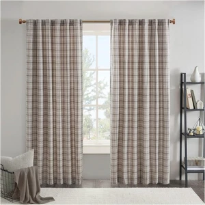 Ventana cortina a cuadros de cabina Anaheim, forro polar con aislamiento térmico, sala de estar R... - Imagen 1 de 8