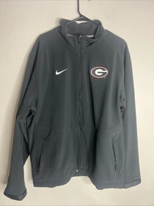Nike Georgia Bulldogs Football Sideline Jacket Men's XL Black Full Zip NCAA - Picture 1 of 10