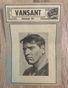 Vintage Vansant Drive-In Movie Theater Program 1967 Virginia Lancaster Marvin - Picture 1 of 3