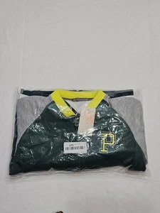 Conjunto de chándal de 2 piezas para niños chaqueta con cremallera segura secadora 3D y pantalones deportivos para correr  - Imagen 1 de 11