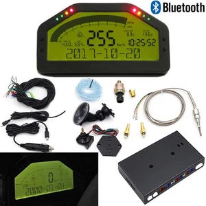 Car Dashboard LCD Screen Rally Gauge Dash Race Display Bluetooth Sensor Full Set - Picture 1 of 6