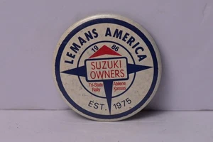 1986 Lemans America Suzuki Owners Tri State Rally Abilene Kansas Pinback Button - Picture 1 of 4