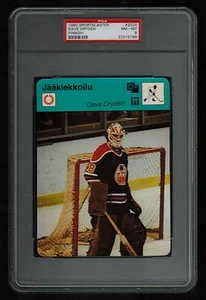 PSA 8 DAVE DRYDEN 1980 Sportscaster Hockey Card #2024 (None Higher) FINNISH - Picture 1 of 2