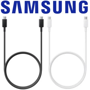 Samsung Super Schnell Ladegerät USB Typ C auf C Ladekabel Korea Schwarz Weiß - Bild 1 von 5