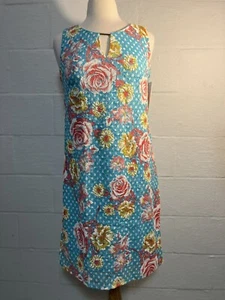 NWT chloe+rene Poly/Spandex Multicolor Floral Sleeveless Knee Length Dress S - Picture 1 of 10