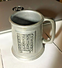 Wilton Pewter Alphabet Cup/mug Armetale Rwp Abc Baby Child Usa 10 Oz