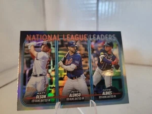 2024 Topps Series 1 National League Leaders RBI #293 Rainbow Foil - Picture 1 of 2