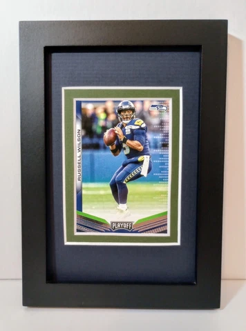 Russell Wilson Seattle Seahawks Display Custom Framed NFL Football Card Plaque Cover