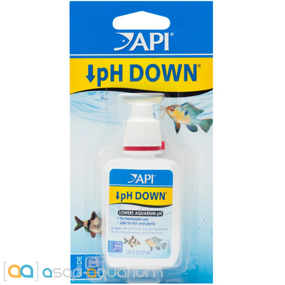 API pH Down 1.25oz Lowers Freshwater Aquarium pH Safe for Plants and Fish - Image 1 of 1