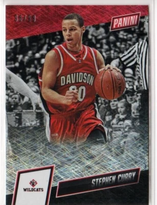2019 Panini National Convention Collegiate Magnetic Fur SP/99 Stephen Curry #SC - Image 1 of 2
