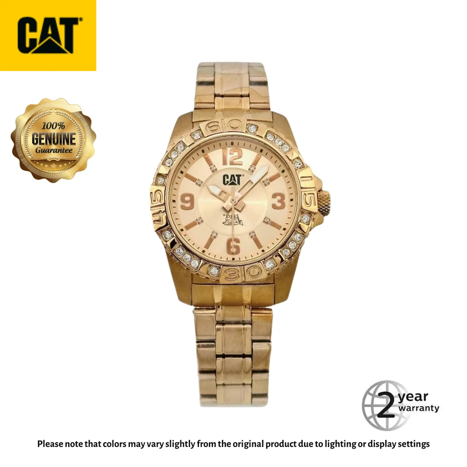 CAT Caterpillar WHISTLER Lady’s Rose-Gold Watch A4.391.19.131 with Stone Bezel - Image 1 of 4