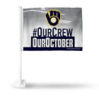 Milwaukee Brewers Our Crew, Our October Car Flag