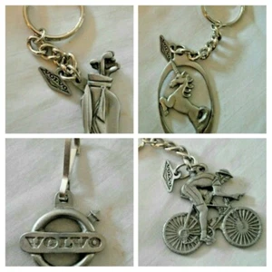 Menge 14 Zinn Volvo Schlüsselanhänger / Key Ring Ketten - Bild 1 von 5