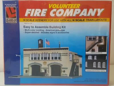 Kit de construcción WALTHERS Life-Like 433-7483 escala 1/160 N VOLUNTEER FIRE COMPANY Foto 1 de 4
