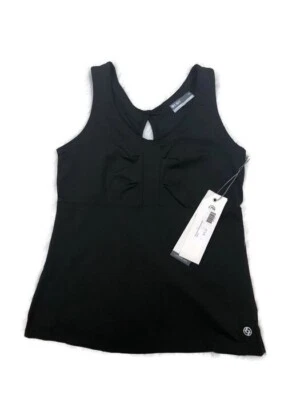 LIJA Tanque Mujer Pequeña Banda Tenis Atlético Negro Ónix Entrenamiento Yoga Gimnasio J Foto 1 de 4