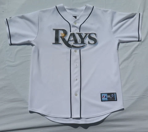 Tampa Bay Rays White Majestic Evan Longoria #3 Jersey Large Cover