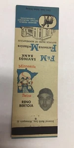 RARA COPERTINA FIAMMIFERO BANCA FM RENO BERTOIA 1961 - Foto 1 di 3