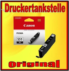 Original Cartridge Cli 551 Black Canon Pixma IP7250 MG5450 MG5550 MG 5650 MG6350 - Picture 1 of 2