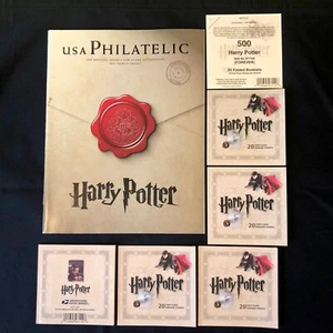 POSTAMT USPS FÜR IMMER BRIEFMARKEN ~ HARRY POTTER 2013 5 BOOKLET TOP CARD PHILATELIC  - Bild 1 von 12