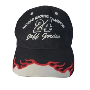 Jeff Gordon 24 Nascar Racing champion Adjustable Hat Black with White and Red - Picture 1 of 10