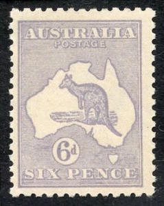 Roo 6d Acsc 19G~SG38b DIE 2 PALE GREYISH-VIOLET 3rd WMK RARE SHADE MNH. - Bild 1 von 2