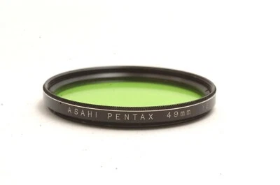 @ SakuraDo Camera @ Rare! @ Asahi Pentax YG Green 49mm Lens Filter Made in Japan - Image 1 of 4