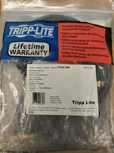 Tripp Lite Null Modem Serial RS232 Cable DB9 Male X Female 6-ft. P454-006 #P27 - Picture 1 of 2