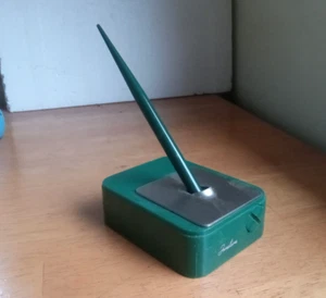 JUEGO DE ESCRITORIO SHEAFFER FINELINE VERDE AÑOS 40 CON PLUMA ESTILOGRÁFICA SHEAFFER ORIGINAL - Imagen 1 de 9