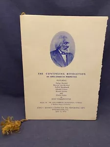 1975 The Continuing Revolution An Afro-American Perspective Kennedy Center - Picture 1 of 12