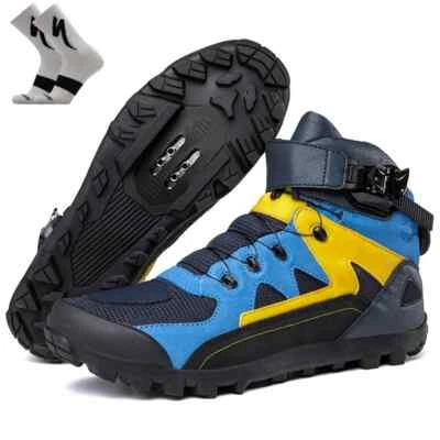 Men's Hiking Cycling Shoes High-Top MTB Gravel Road Bicycle Sneakers Big Size - Image 1 of 4