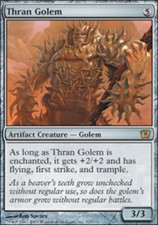 1x Thran Golem MTG 9th Edition NM Magic Regular