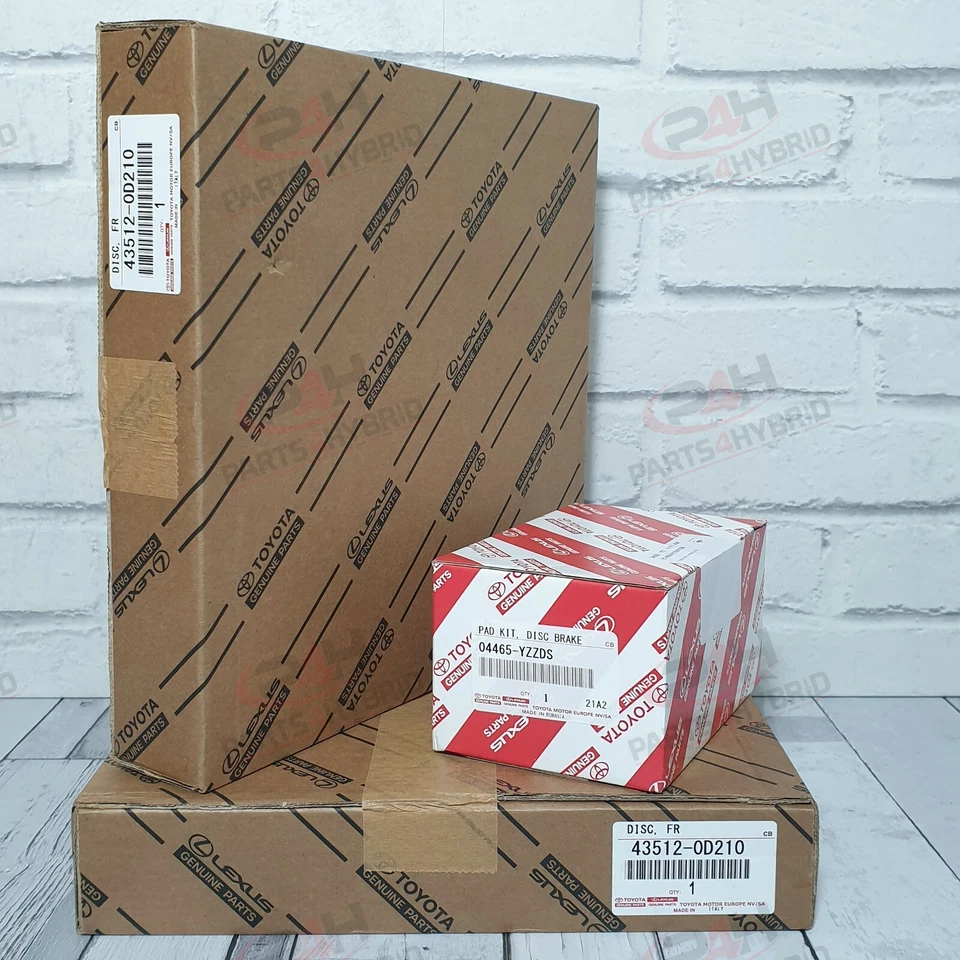 Discos y pastillas de freno delantero híbridos originales Toyota Yaris NHP130 1,5 L 2011-2020  Foto 1 de 1