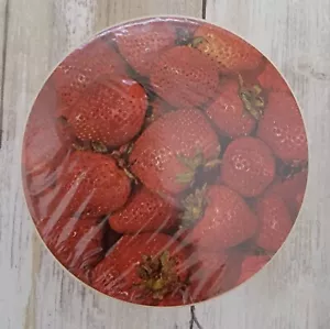 Vintage 1973 Appeteasers STRAWBERRY Springbok 7" Mini Round Puzzle NEW SEALED - Picture 1 of 3