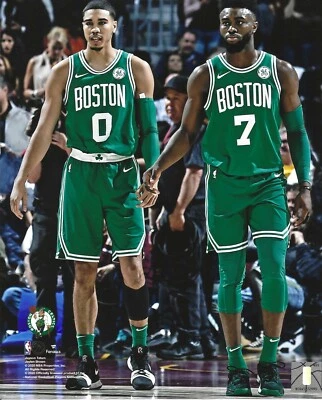 Póster fotográfico 8x10 de los Boston Celtics Jaylan Brown y Jayson Tatum Foto 1 de 3