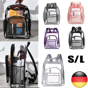 Transparente Taschen Durchsichtiger Rucksack Reiseschultasche Rucksack Unisex DE - Bild 1 von 17