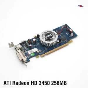 HIS Radeon HD3450 256MB Pce-E Low Profile Video Card Graphics H345F256LN Ati - Picture 1 of 4