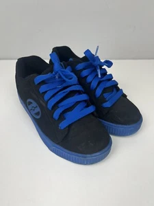Heelys Size 5 Youth Black Blue Suede Skate Shoes Unisex Kids YTH 5 - Picture 1 of 7
