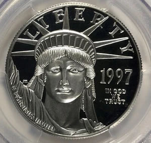 1997-W American Eagle Proof Platinum $100 PCGS PR68DCAM. 1oz APTW. - Picture 1 of 5